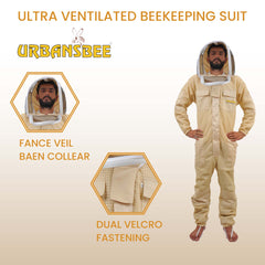 Tuta da Apicoltore Ventilata con Fantasia velo-Urbansbee