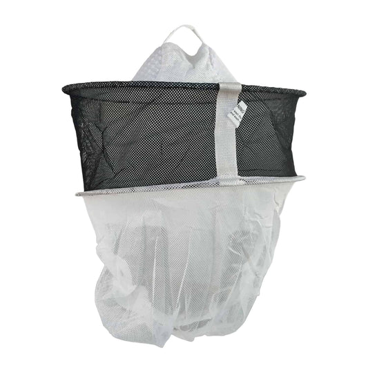 velo apicoltore fantasia in policotone con rete oversize