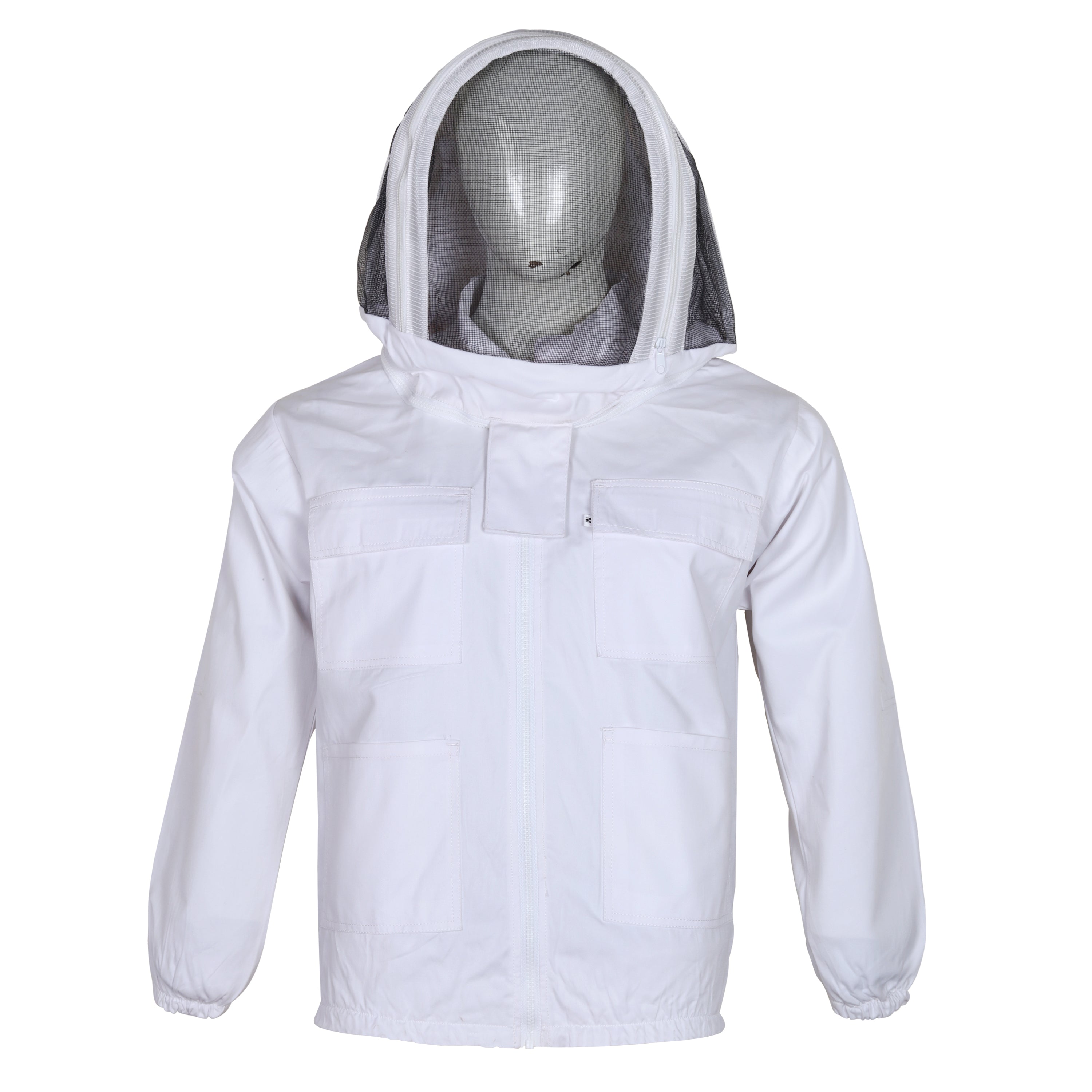 Camisa antipicaduras de algodón de apicultura para abejas con velo de esgrima de astronauta