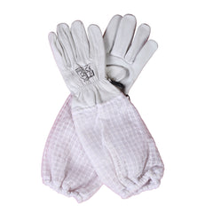 Goatskin Beekeeping Gloves with 3Layers Ventilation Cuff