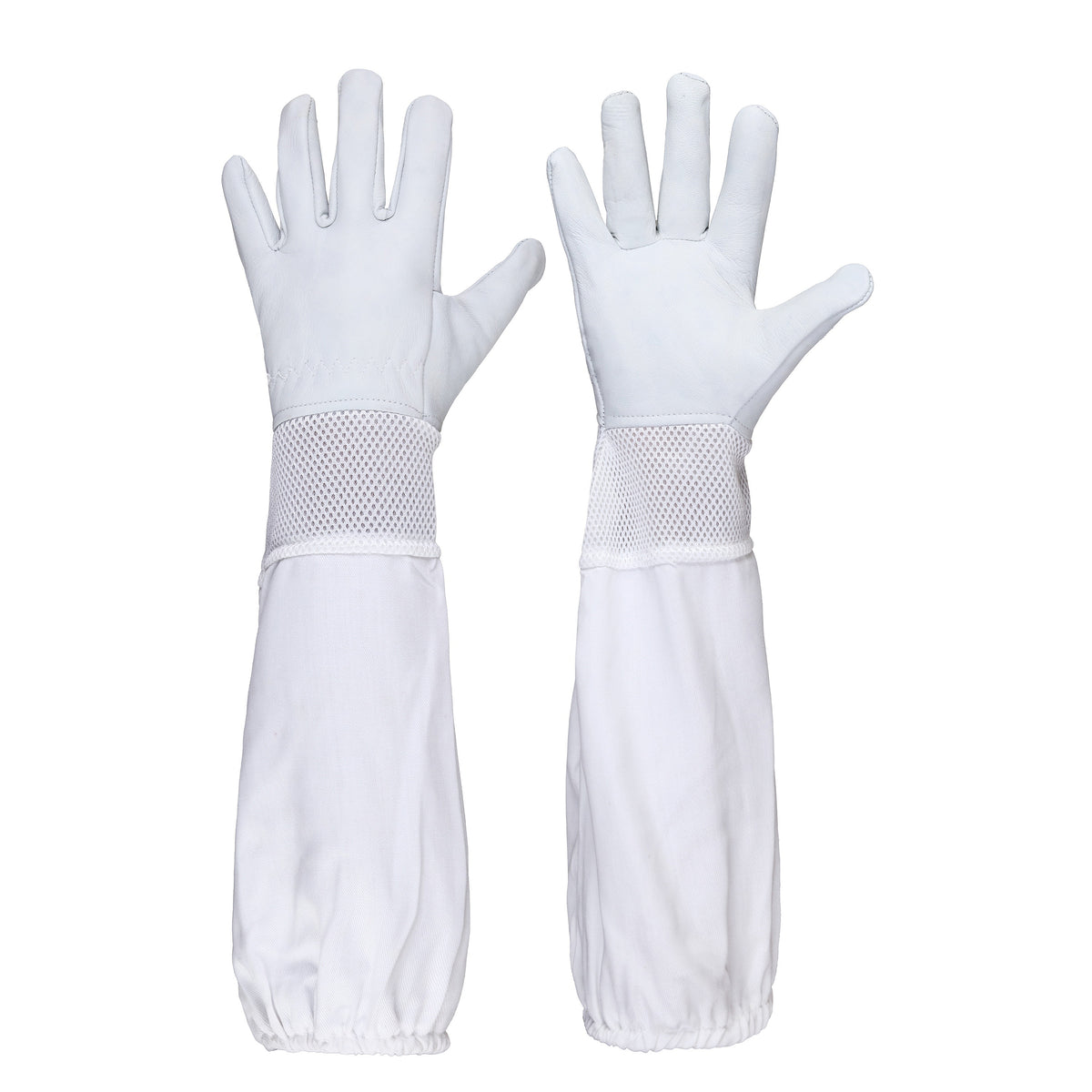 Guantes de apicultura de piel de cabra con puños ventilados 