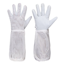 Goatskin Beekeeping Gloves with 3 Layers Ventilation 