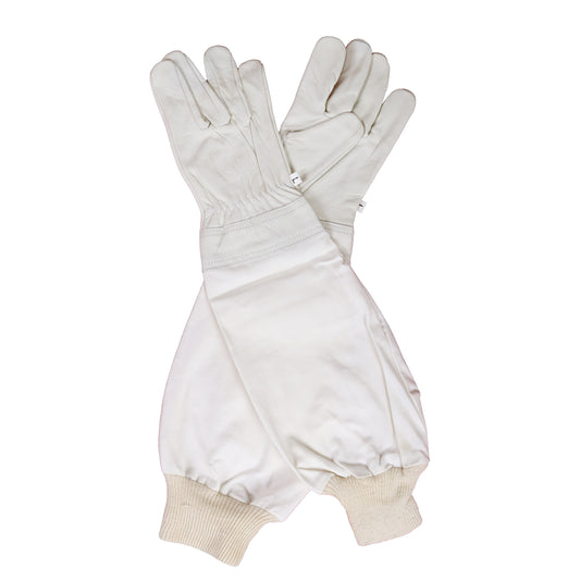 guanti apicoltore pelle bianchi ergonomici